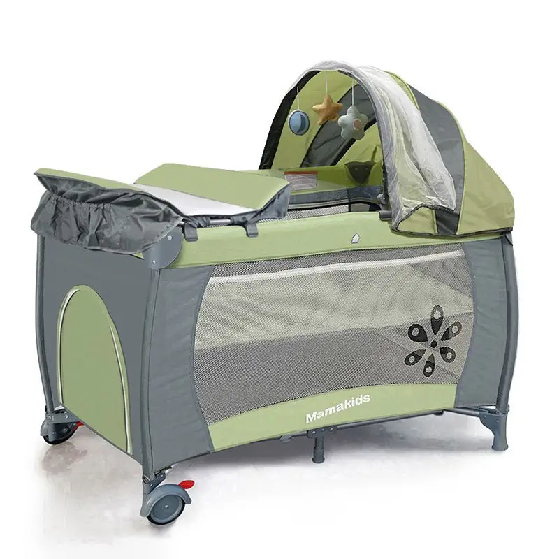 Lemon green baby playpen
